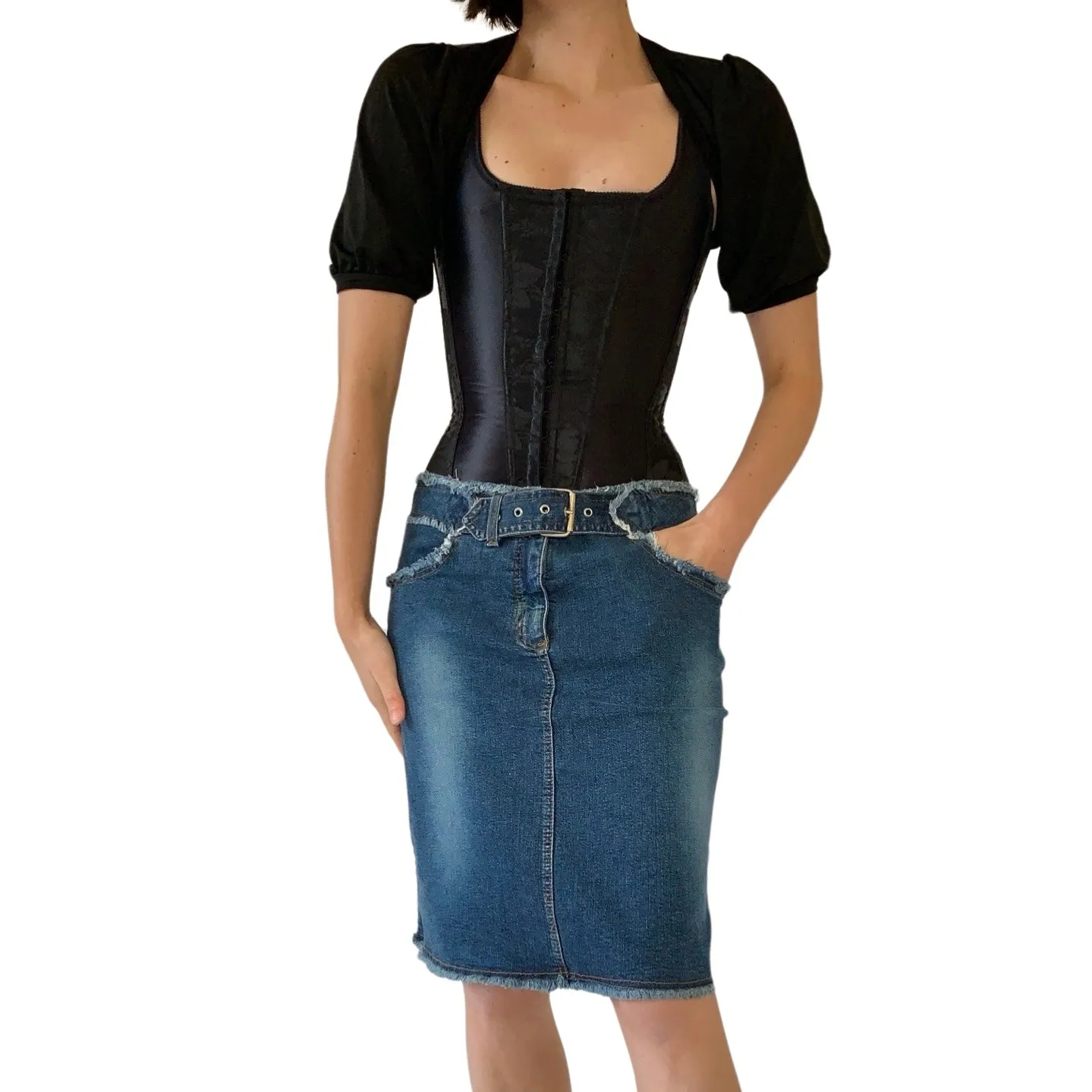 Y2K Denim Midi (S)