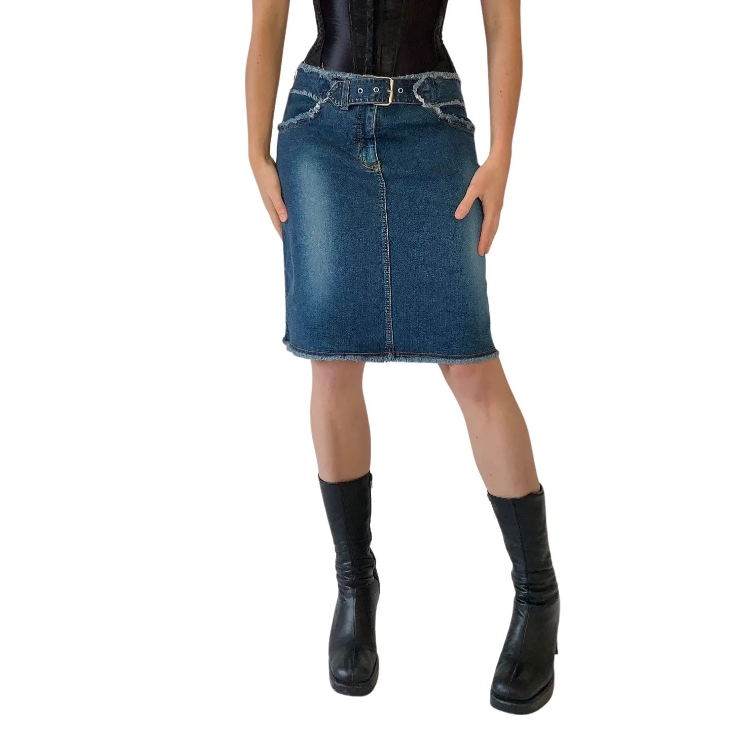 Y2K Denim Midi (S)