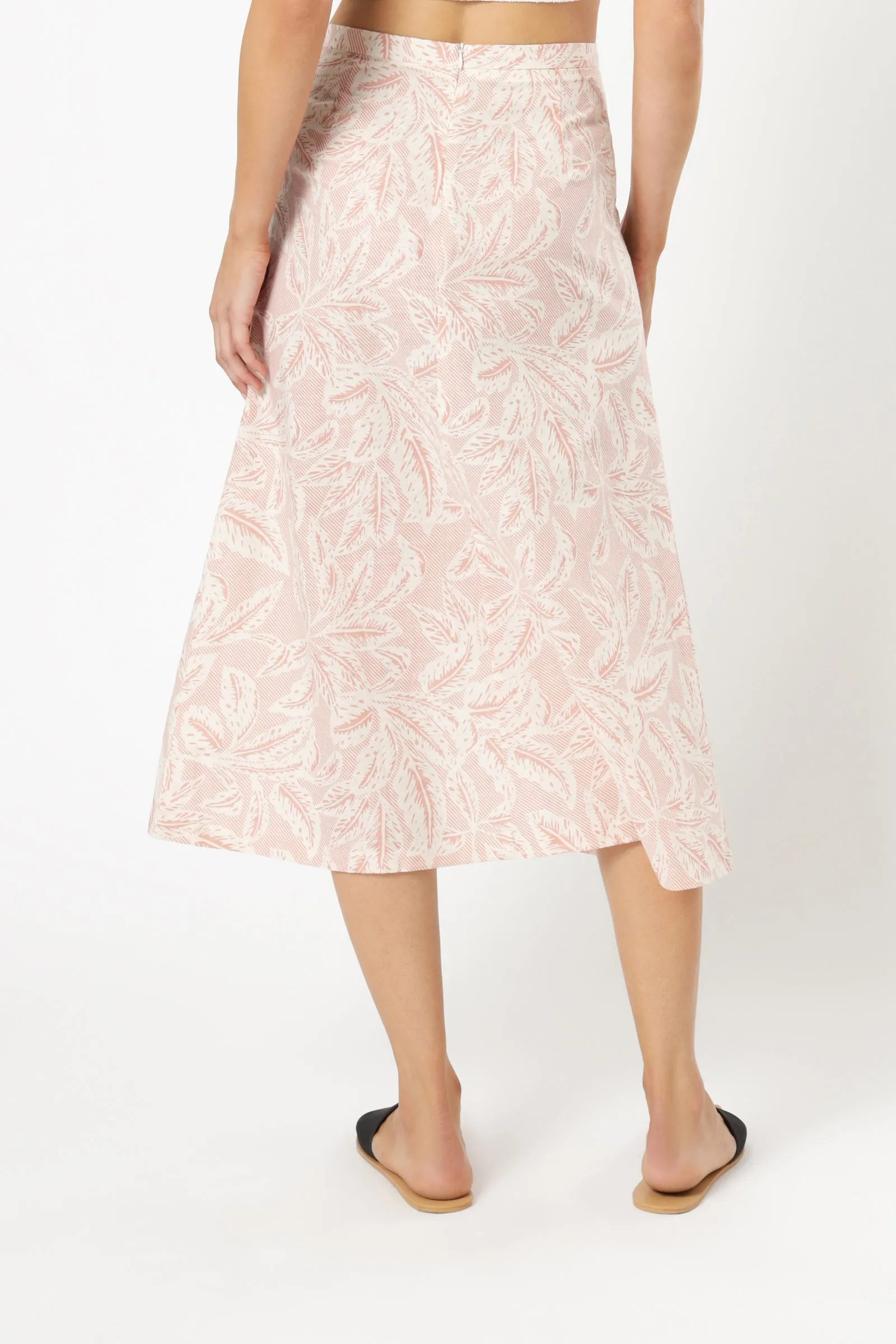 YASMIN LINEN MIDI SKIRT