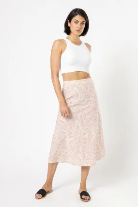 YASMIN LINEN MIDI SKIRT