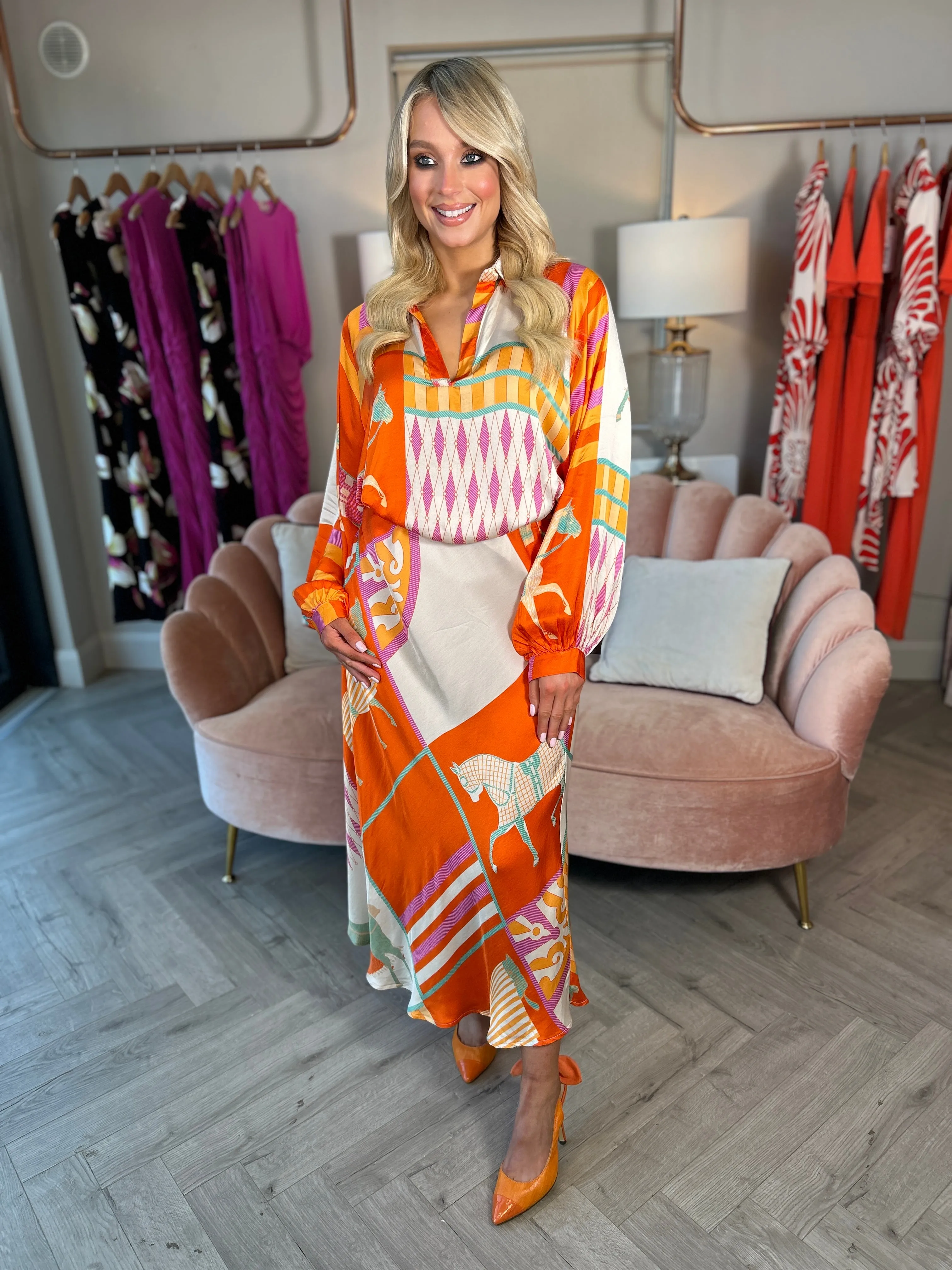 Zanzi Orange Skirt