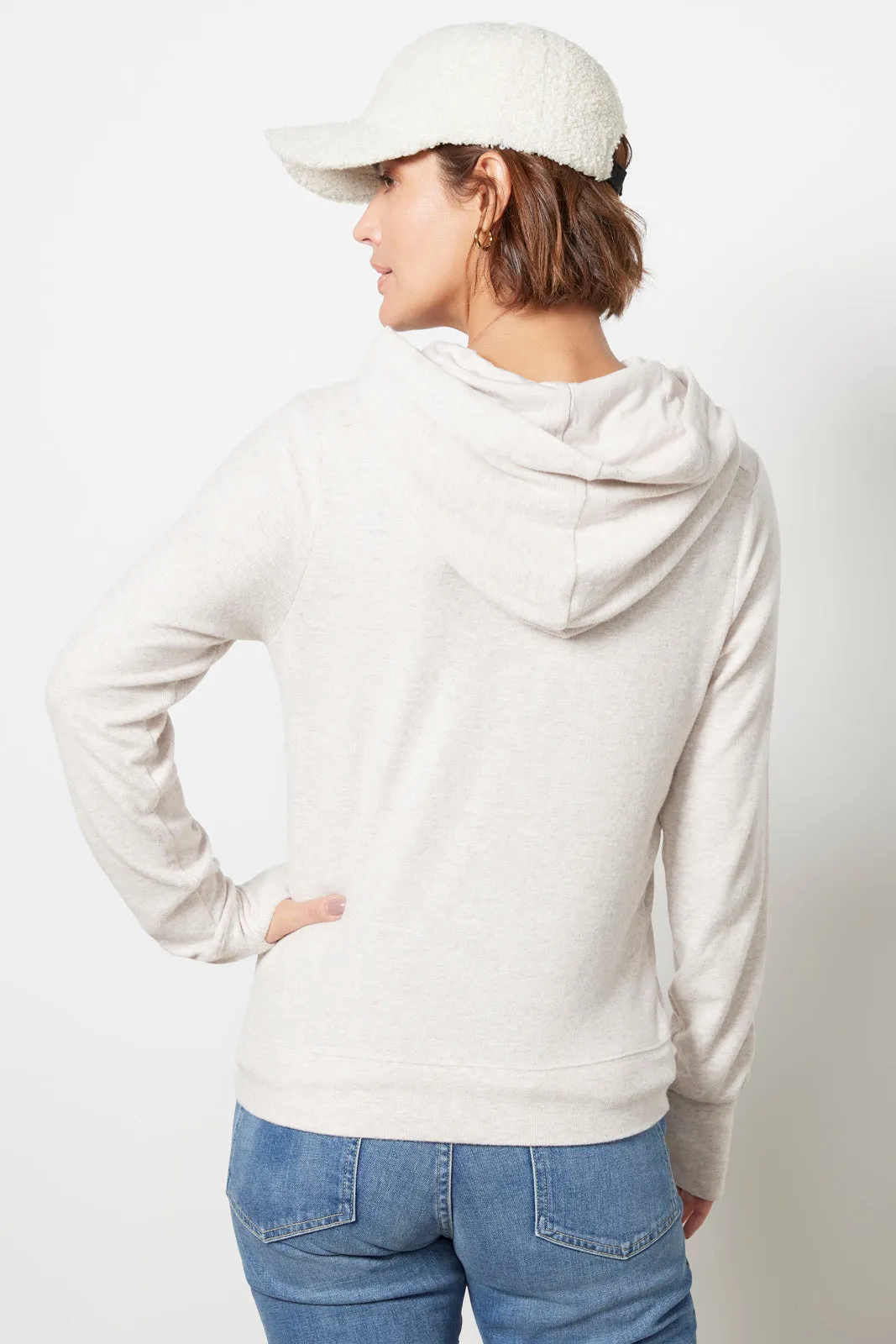 Zoey Rib Inset Hoodie
