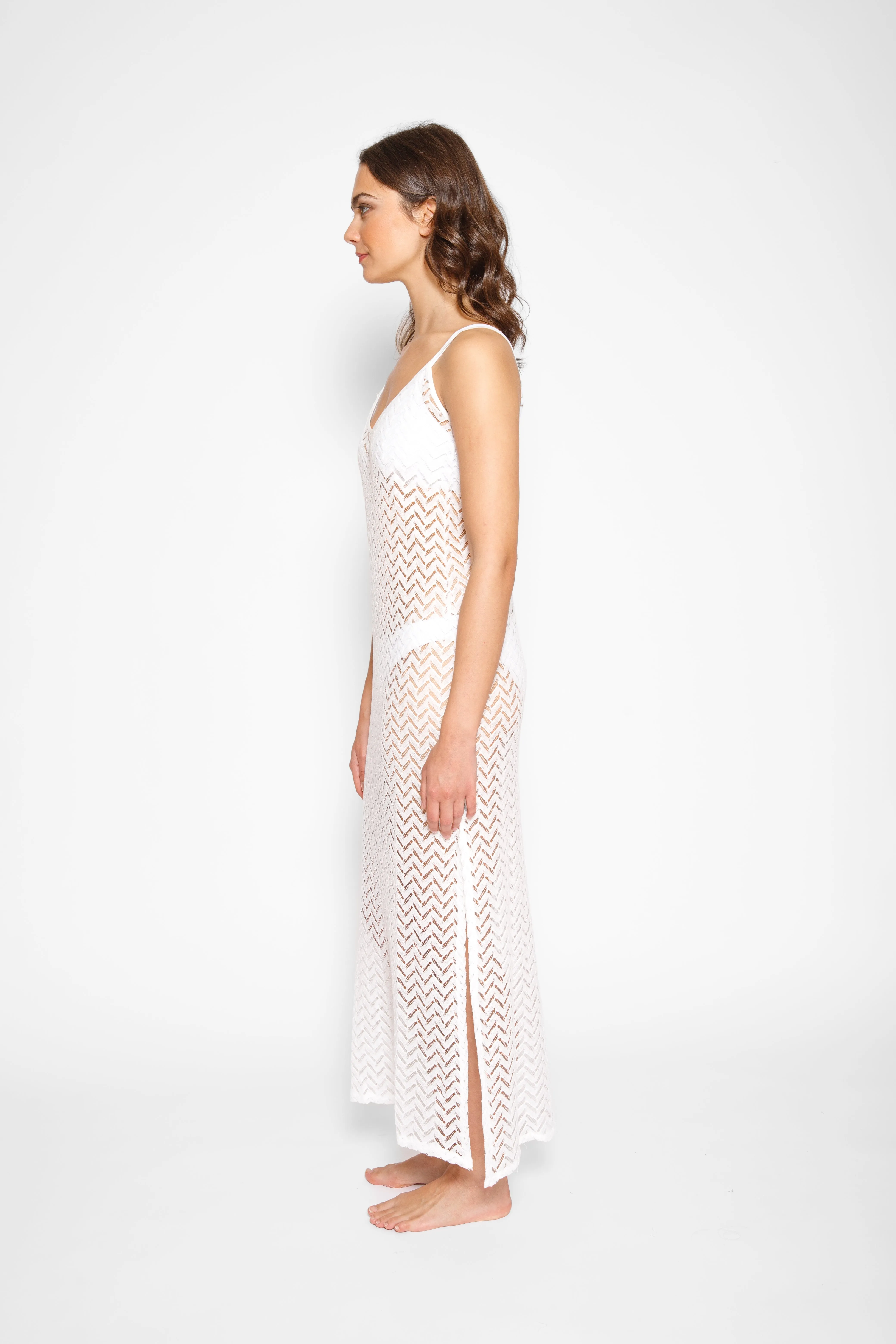 Zuma Crochet Beach Cover Up Slip Dress